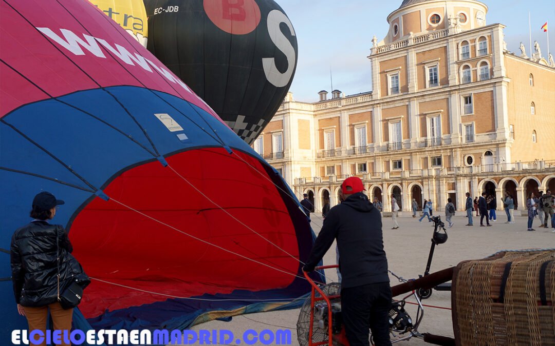 Globos, jardines y palacios en Aranjuez.