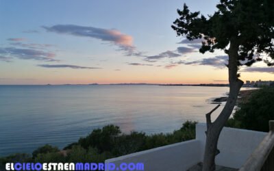 Atardecer en Cabo Roig, Alicante.