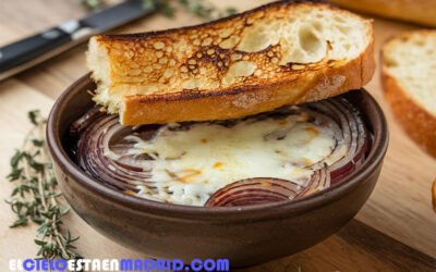 Sopa de cebolla, una receta muy tradicional.