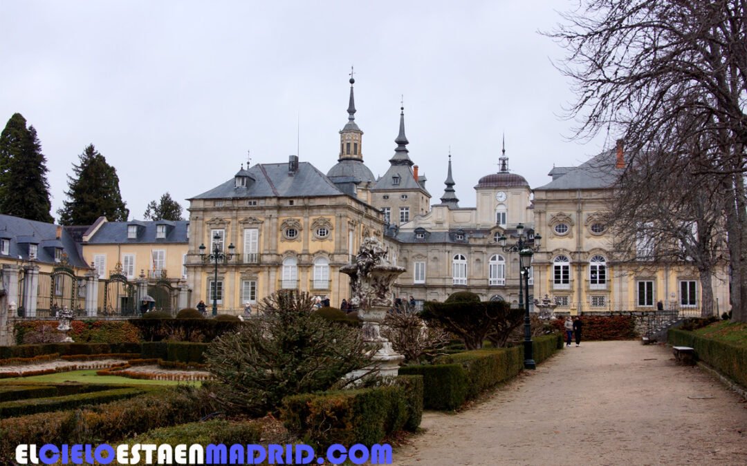 Real Sitio de San Ildefonso en invierno, Segovia.